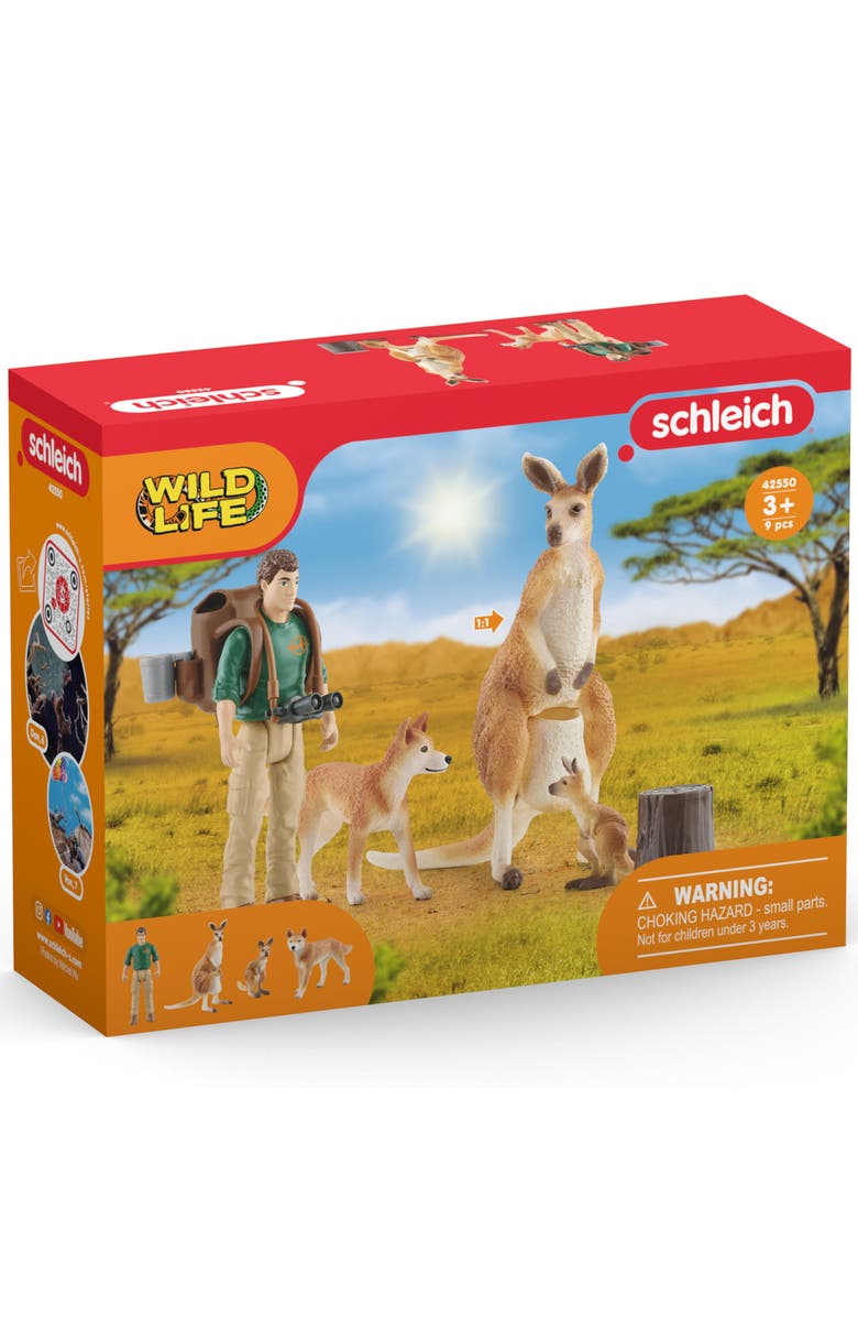 Schleich Wild Life Outback Adventures 9 Piece Playset, Alternate, color, Multicolored