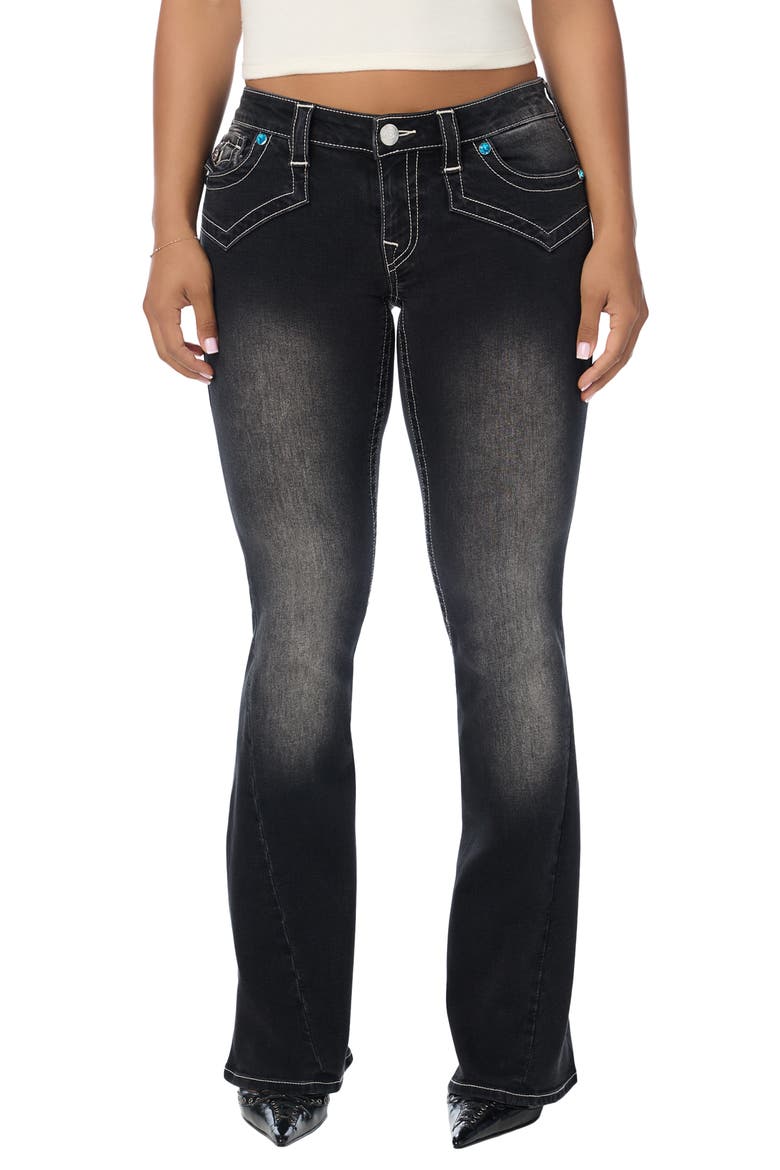 Western Joey Low Rise Flare Jeans, Main, color, NIGHT SIGNAL