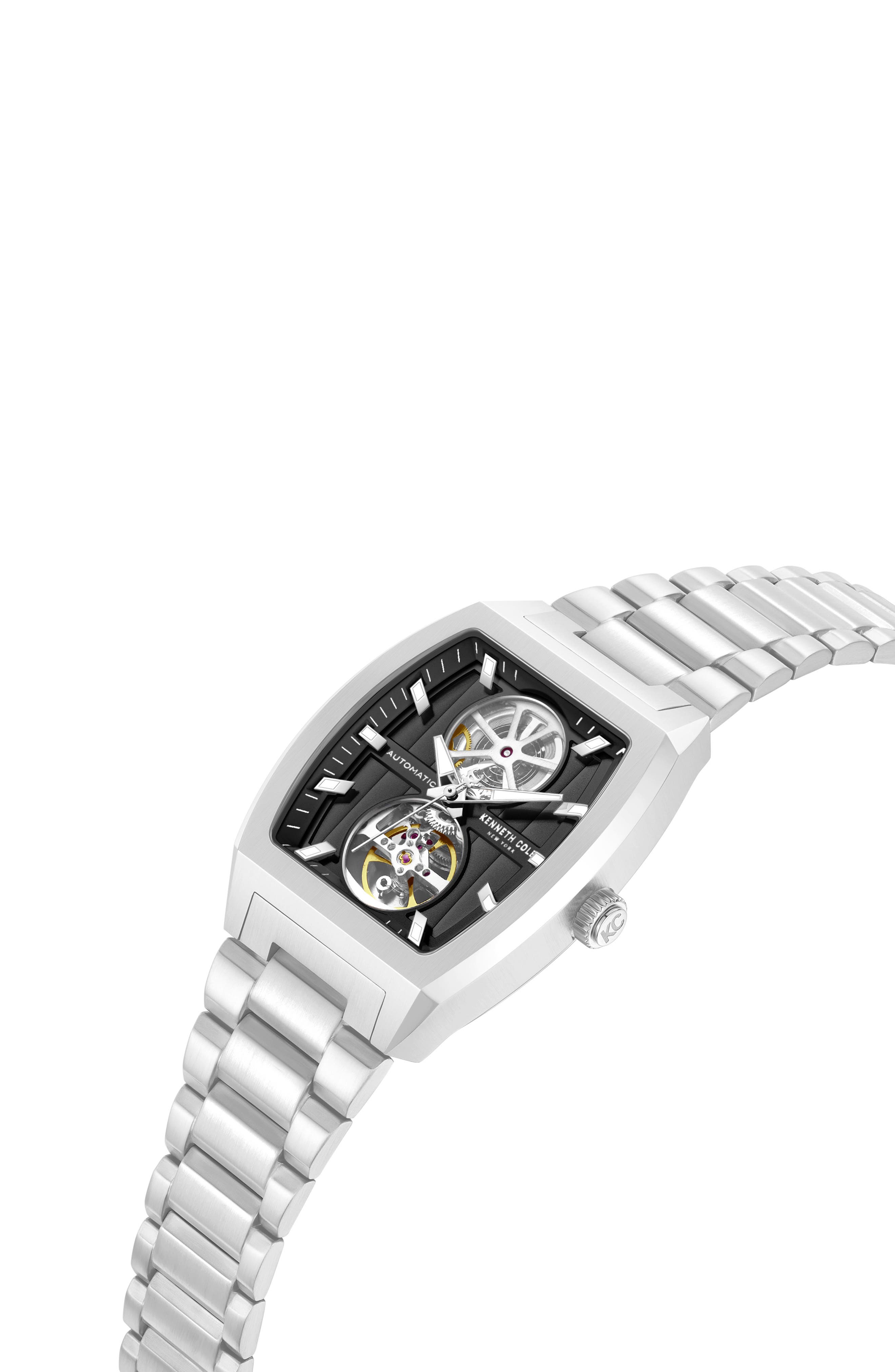 Kenneth Cole New York The Milford Tonneau Open Heart Automatic