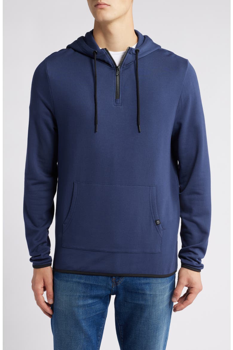 Khris Zip Hoodie, Main, color, RAW DENIM