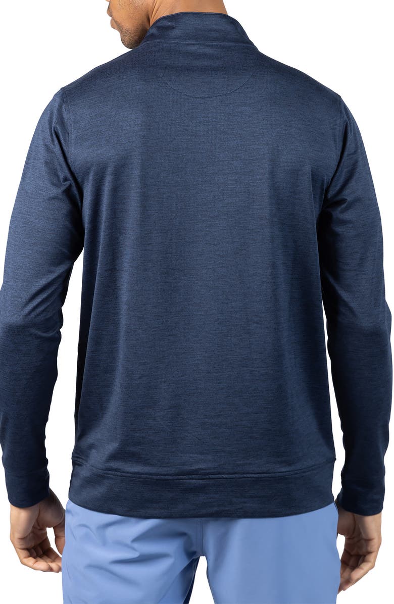 TailorByrd Mélange Mesh Performance Quarter Zip Pullover, Alternate, color, Navy