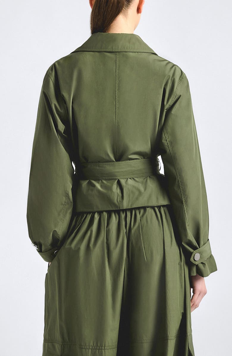 Derek Lam 10 Crosby Renata Double Breasted Crop Trench Coat, Alternate, color, 