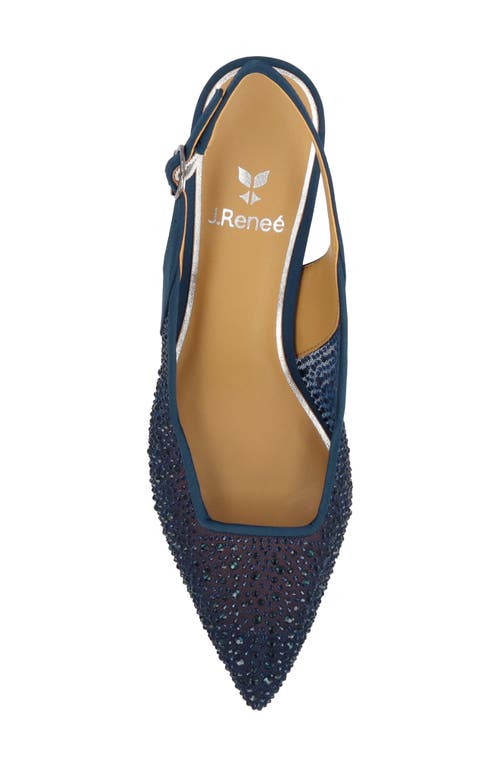 J. Reneé Alexsa Slingback Pointed Toe Pump In Blue