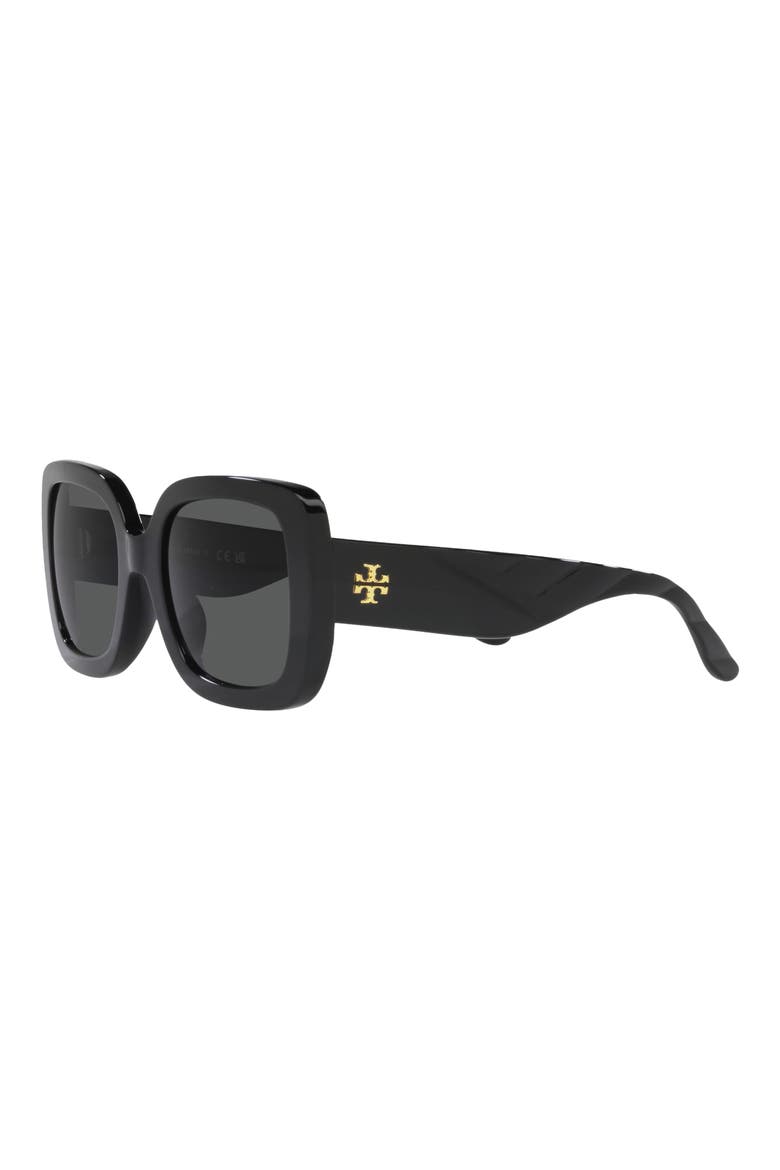 54mm Butterfly Sunglasses, Alternate, color, BLACK