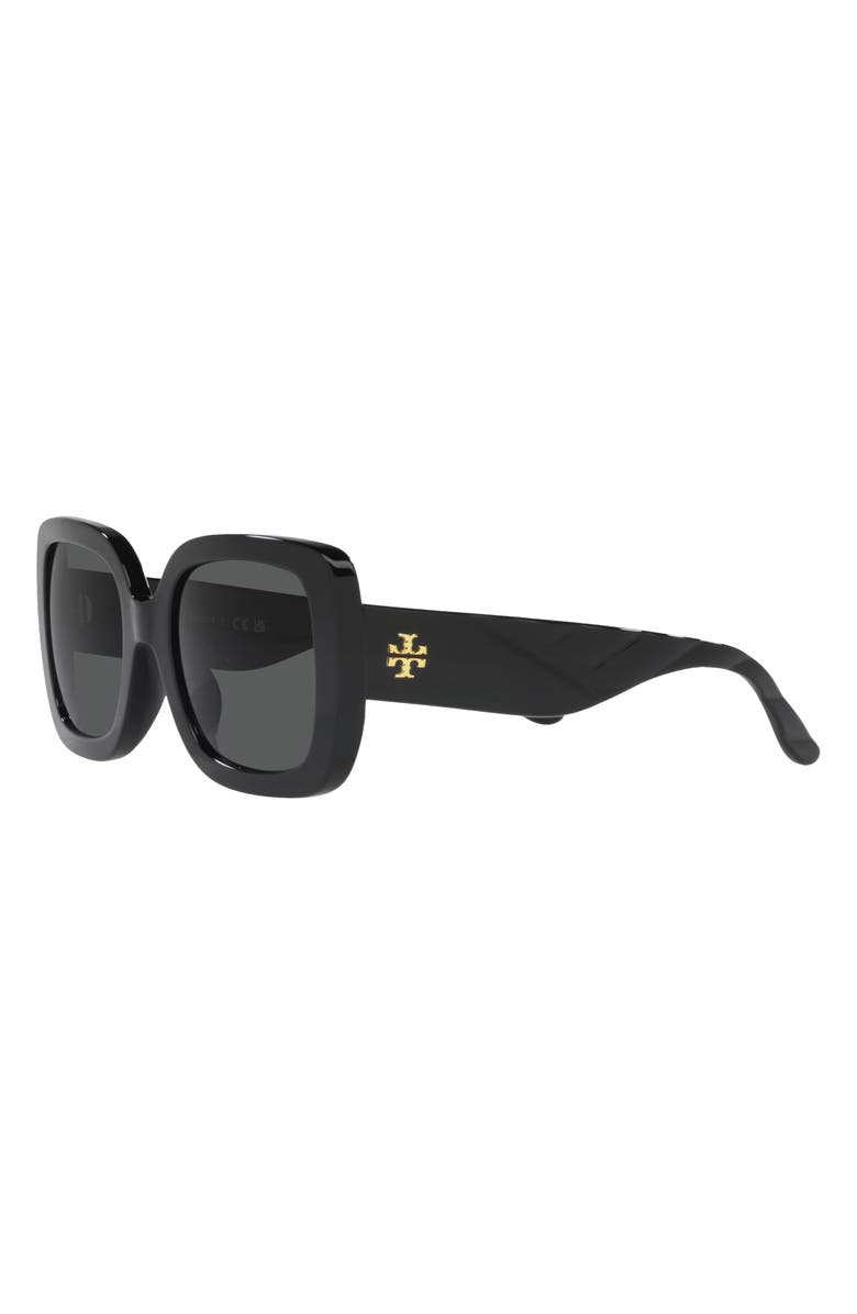 Tory Burch 54mm Butterfly Sunglasses, Alternate, color, Black