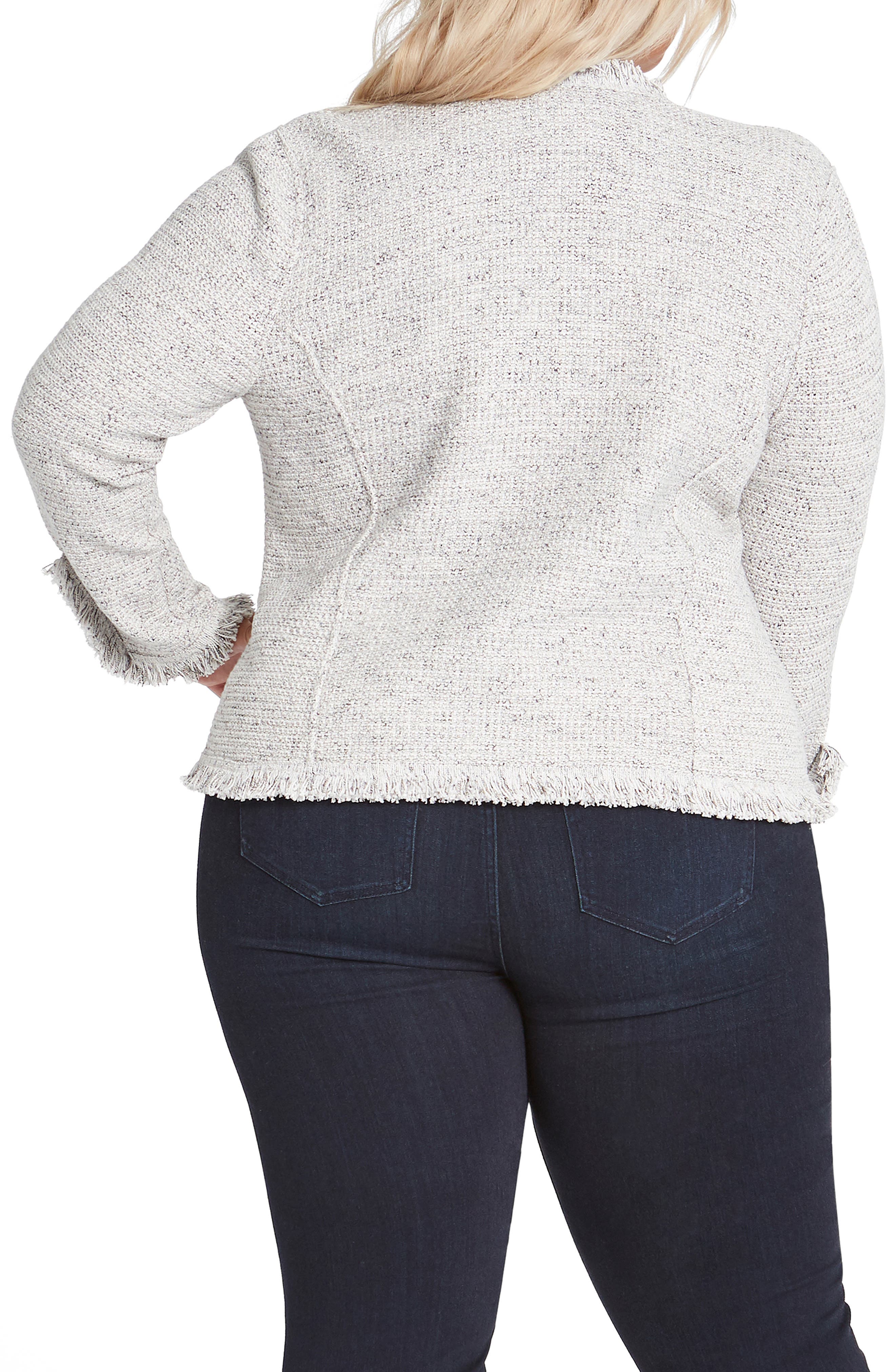 Fringe Mix Knit Jacket - image 4