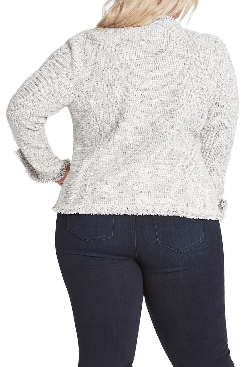 Fringe Mix Knit Jacket, Alternate, color, SUGAR COOKIE