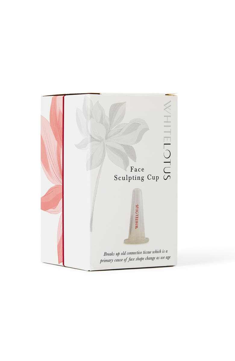 White Lotus Beauty Face Sculpting Cup, Alternate, color, White