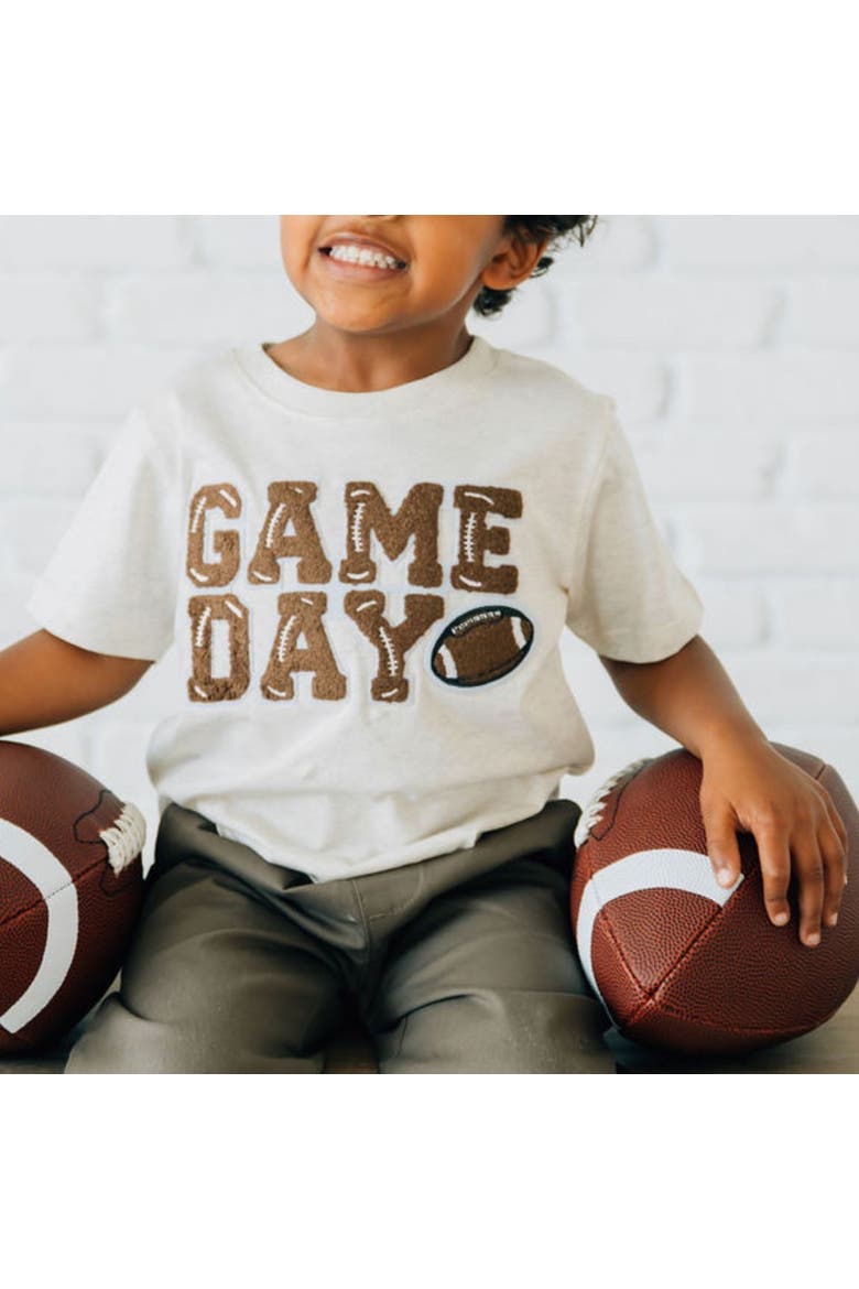 Game Day Patch Short Sleeve T-Shirt, Alternate, color, Natural Heather