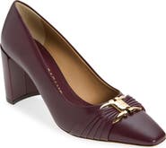 FERRAGAMO Double Gancio Pleated Toe Pump