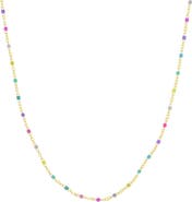 ES JEWELRY Enamel Station Chain Necklace