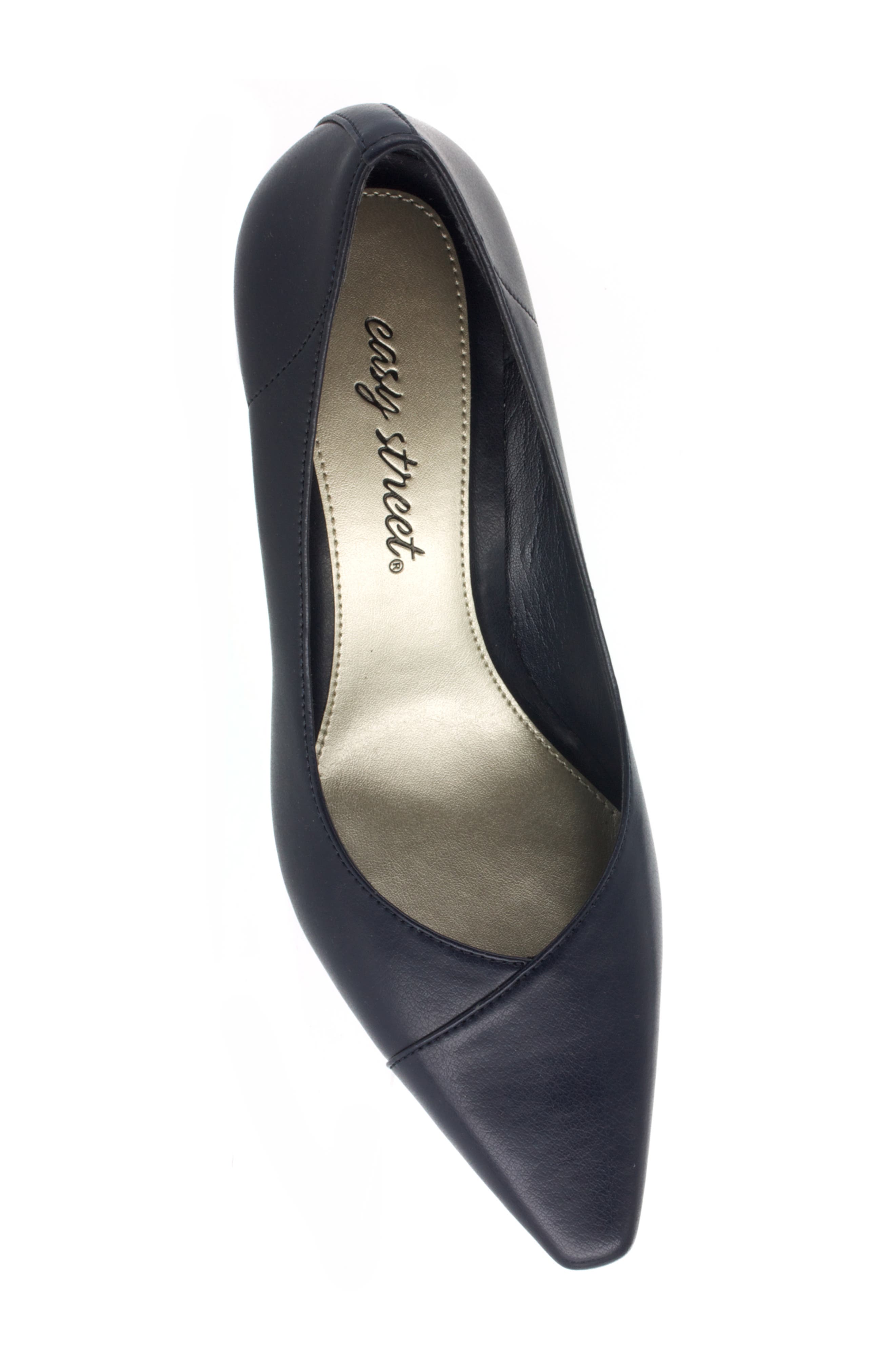 Chiffon Pointed Toe Pump - Multiple Widths Available, Alternate, color, NEW NAVY