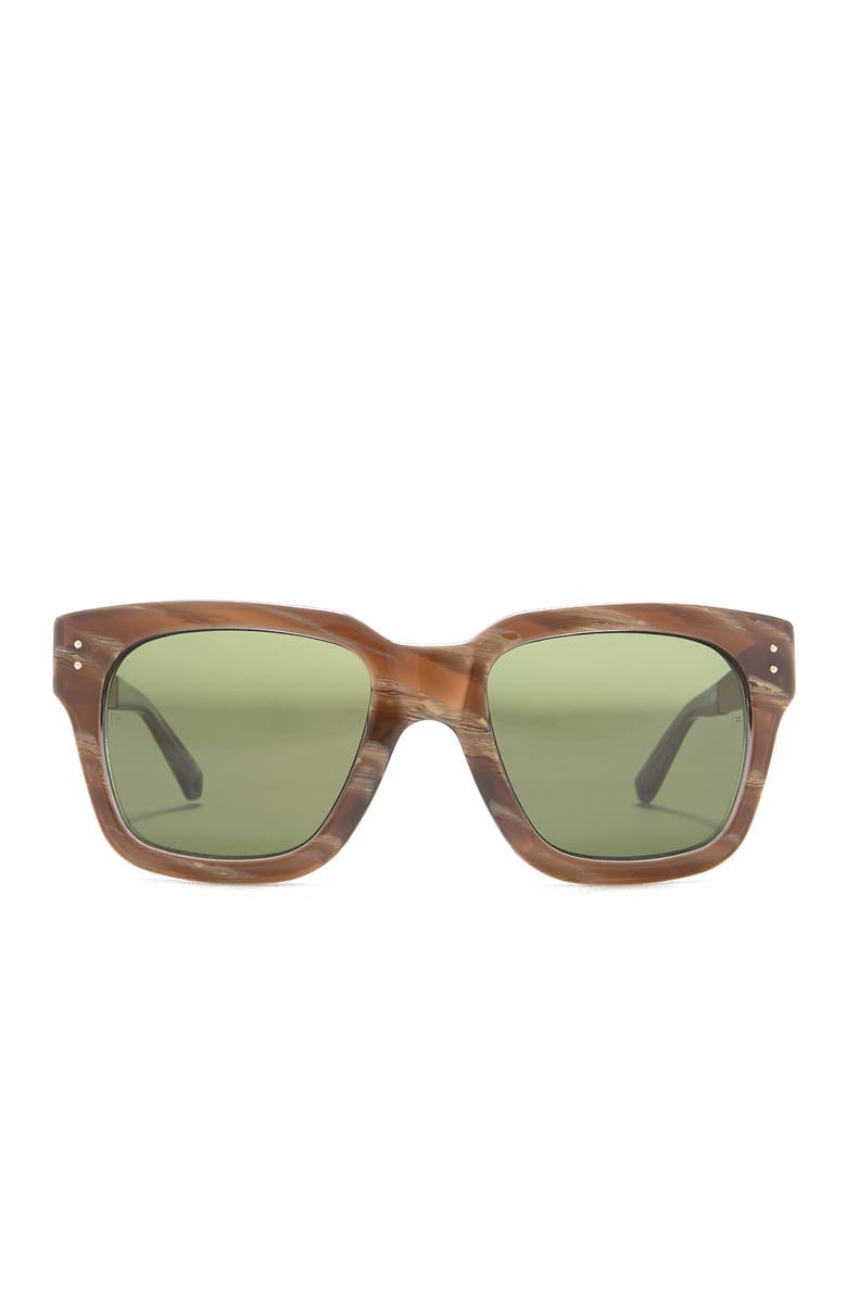 Linda Farrow 52mm Square Sunglasses, Alternate, color, 