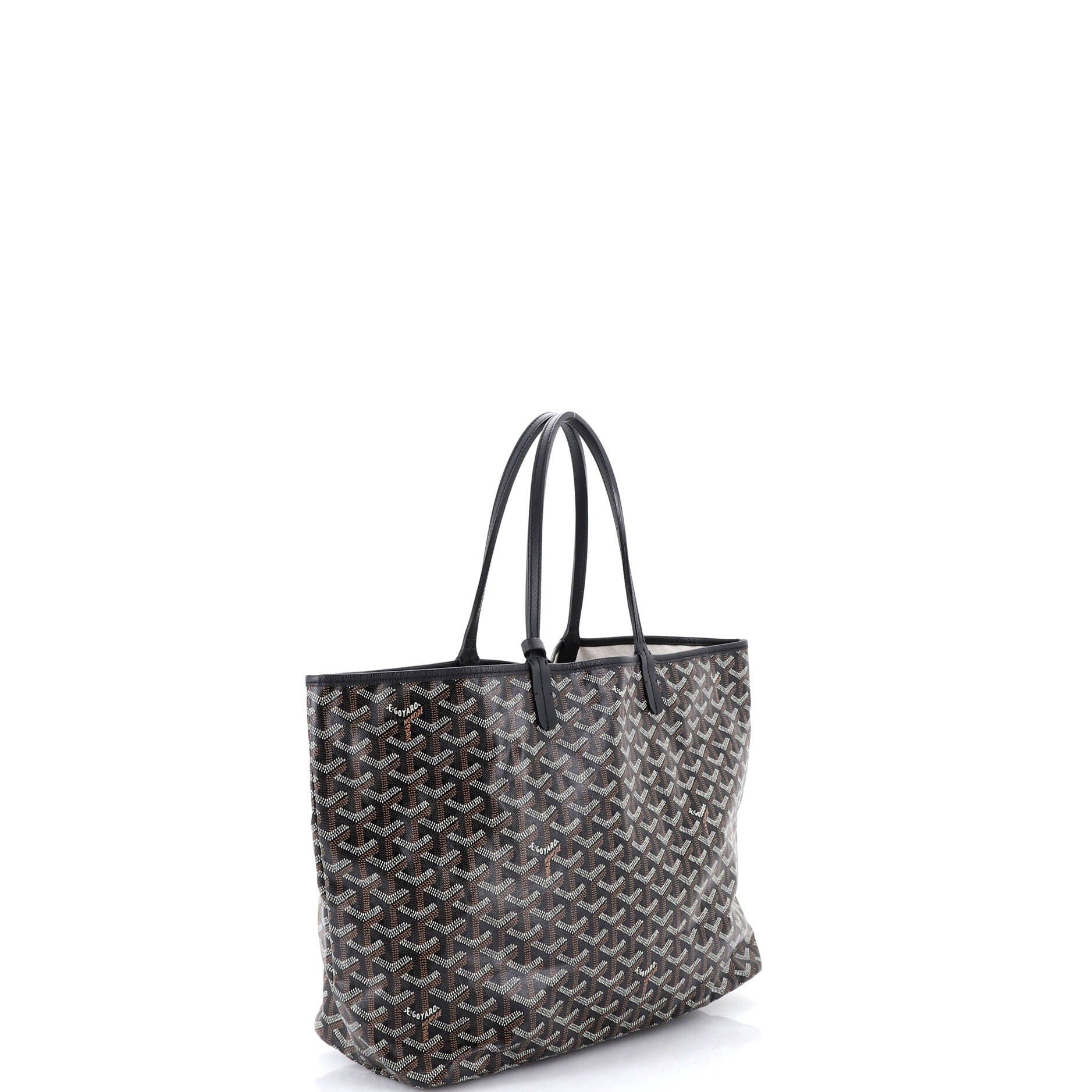 Pre-Owned Goyard Saint Louis Tote Coated Canvas PM, Alternate, color, Black