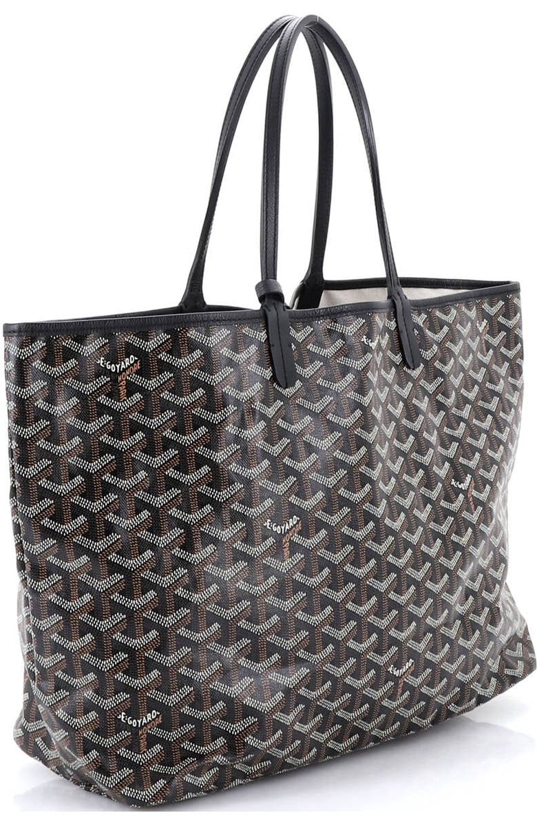 Pre-Owned Goyard Saint Louis Tote Coated Canvas PM, Alternate, color, Black