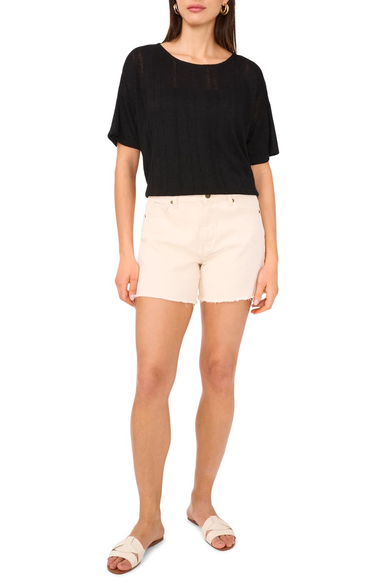 Vince Camuto Oversize Knit Top, Alternate, color, Rich Black