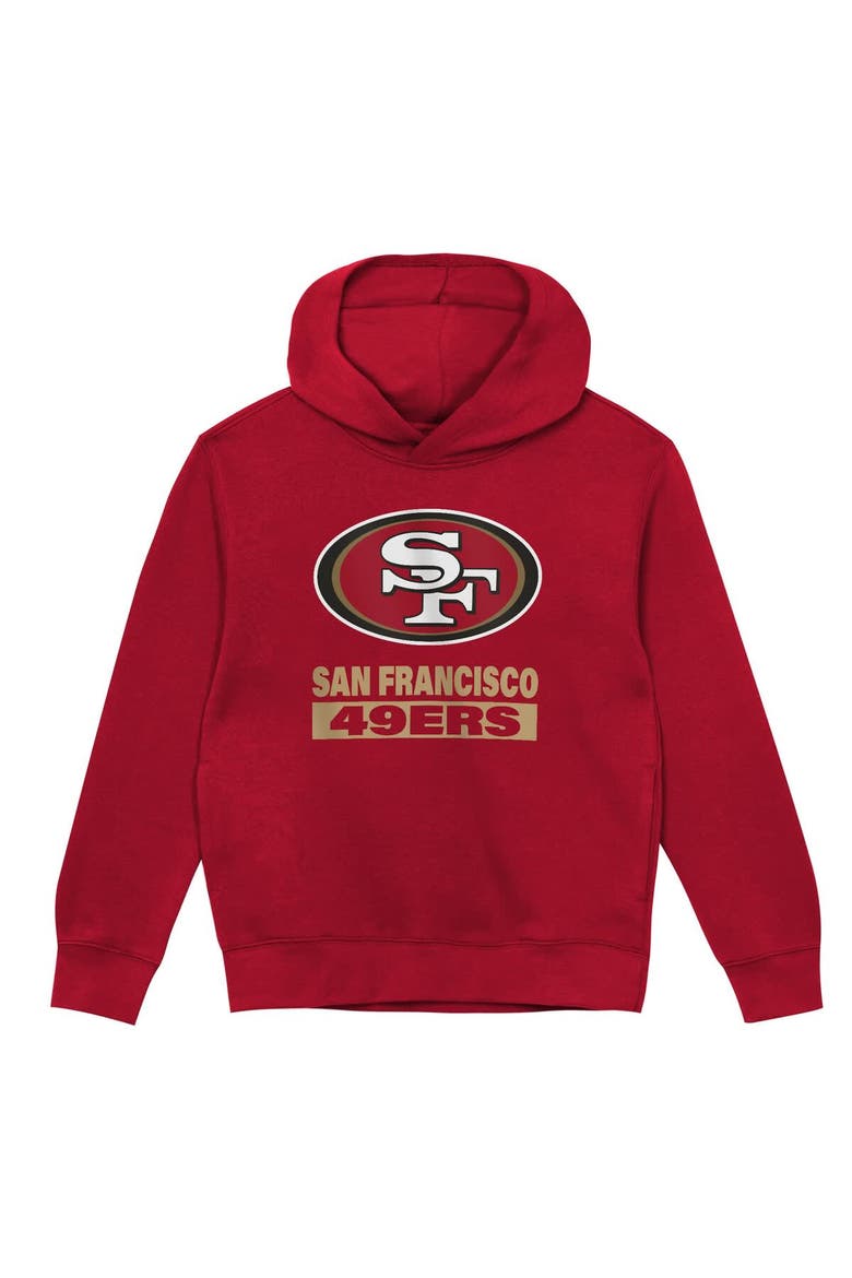 Toddler Outerstuff  Scarlet San Francisco 49ers Back to Basics Hoodie, Alternate, color, Scarlet