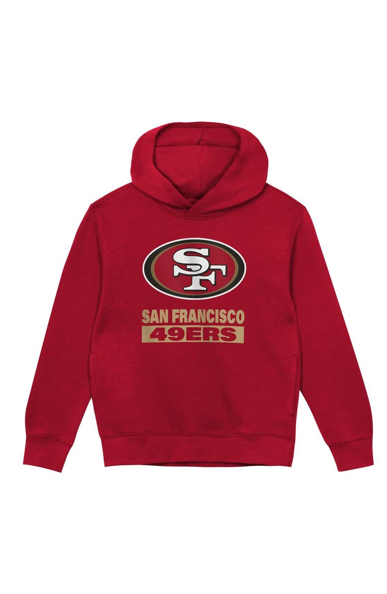 Outerstuff Toddler Outerstuff  Scarlet San Francisco 49ers Back to Basics Hoodie, Alternate, color, Scarlet