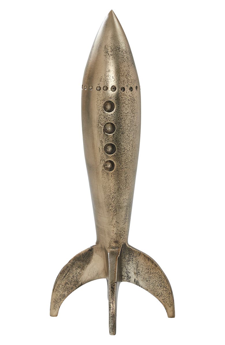 Renwil Brooks Rocket Statue, Main, color, Gold