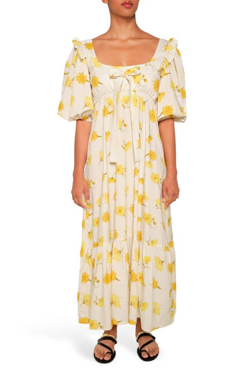 Cielo Ruffle Hem Maxi Dress