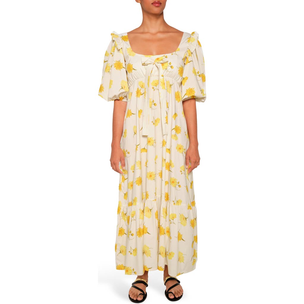 The Lulo Project Cielo Ruffle Hem Maxi Dress in Maxi Daisy  product