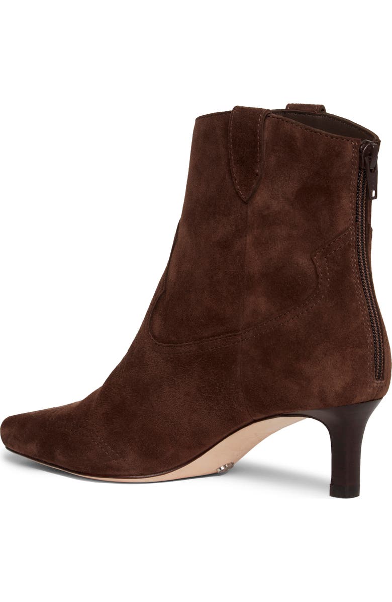 PAIGE Adelyn Kitten Heel Western Boot, Alternate, color, Chocolate
