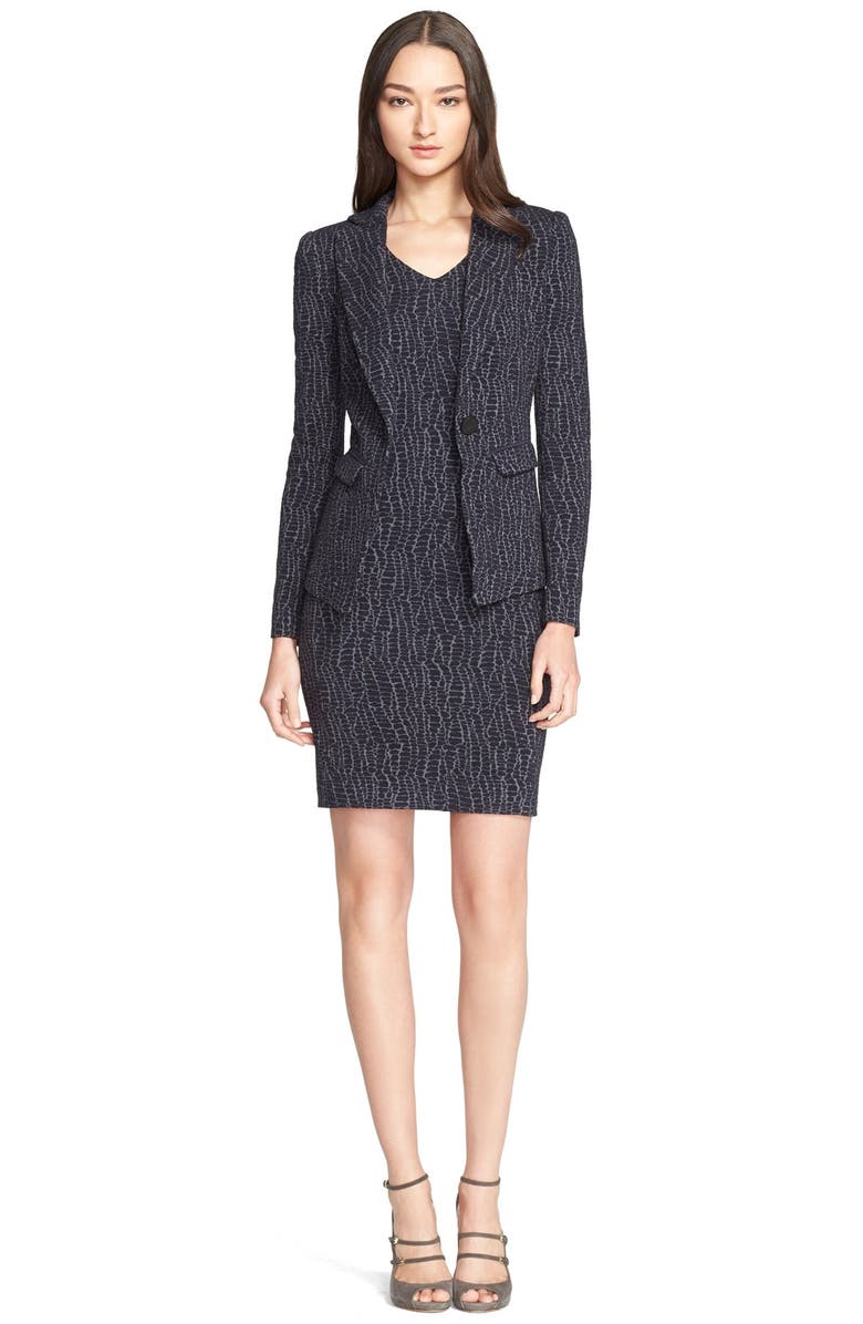 Armani Collezioni Animal Texture Jersey Jacket, Alternate, color, 