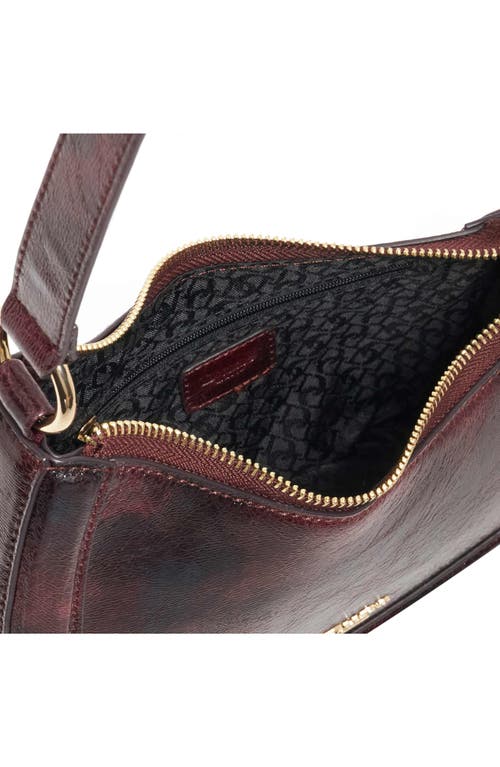 Dune London Direction Faux Leather Shoulder Bag In Purple
