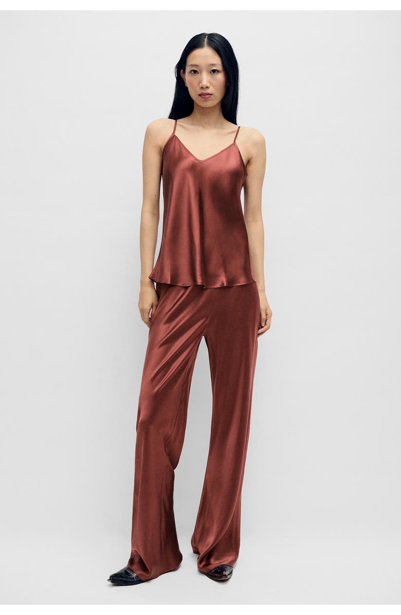 SILK LAUNDRY BIAS CUT PANTS CANYON, Main, color, 