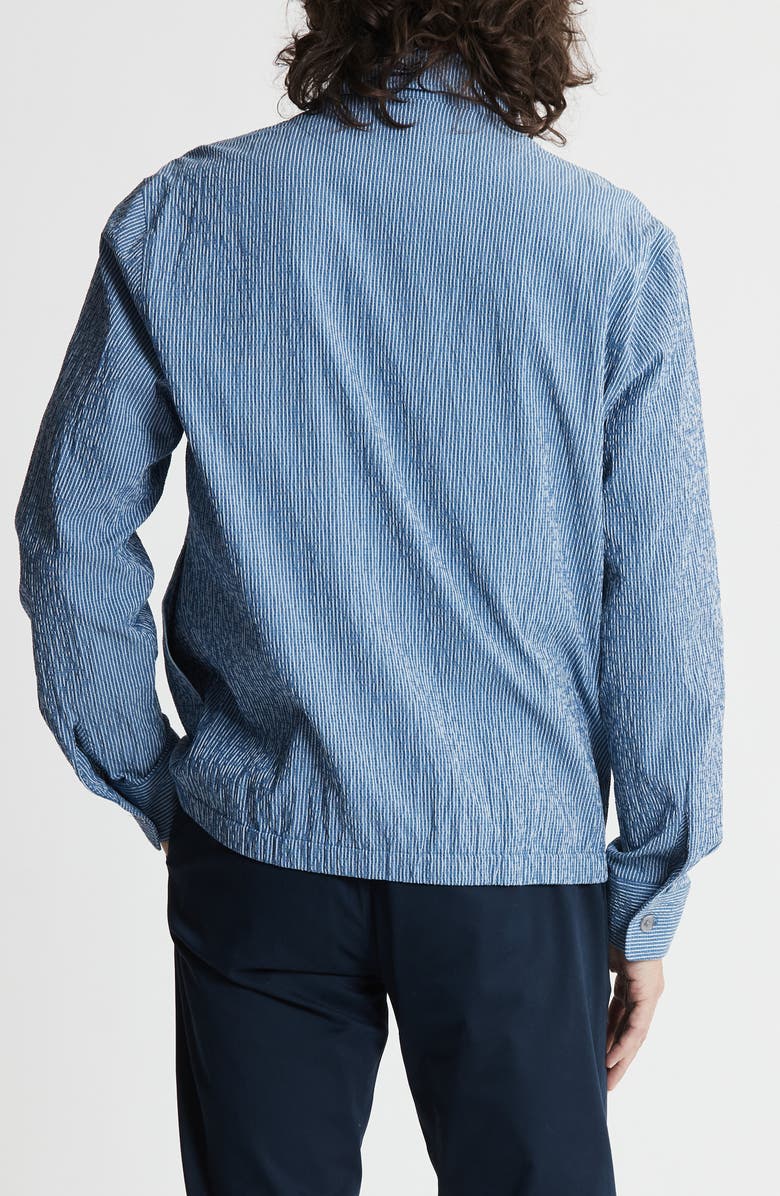 JACHS Charles Cotton & Tencel<sup>®</sup> Lyocell Blend Seersucker Zip Jacket, Alternate, color,