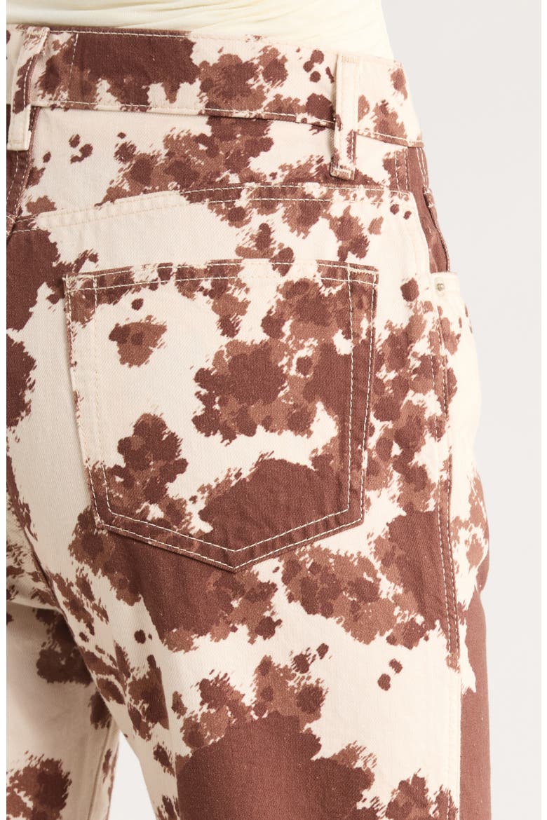 Val '90s High Waist Cowhide Print Jeans, Alternate, color, COWHIDE PRINT