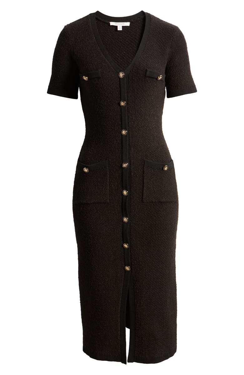 ZOE AND CLAIRE Button Front Sweater Dress, Alternate, color, 