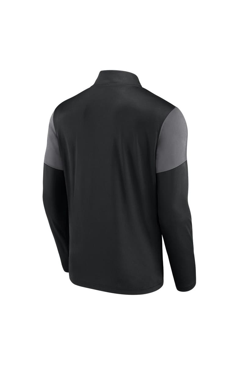 FANATICS Men's Fanatics Branded Black LAFC Logo Quarter-Zip Top, Alternate, color, Black