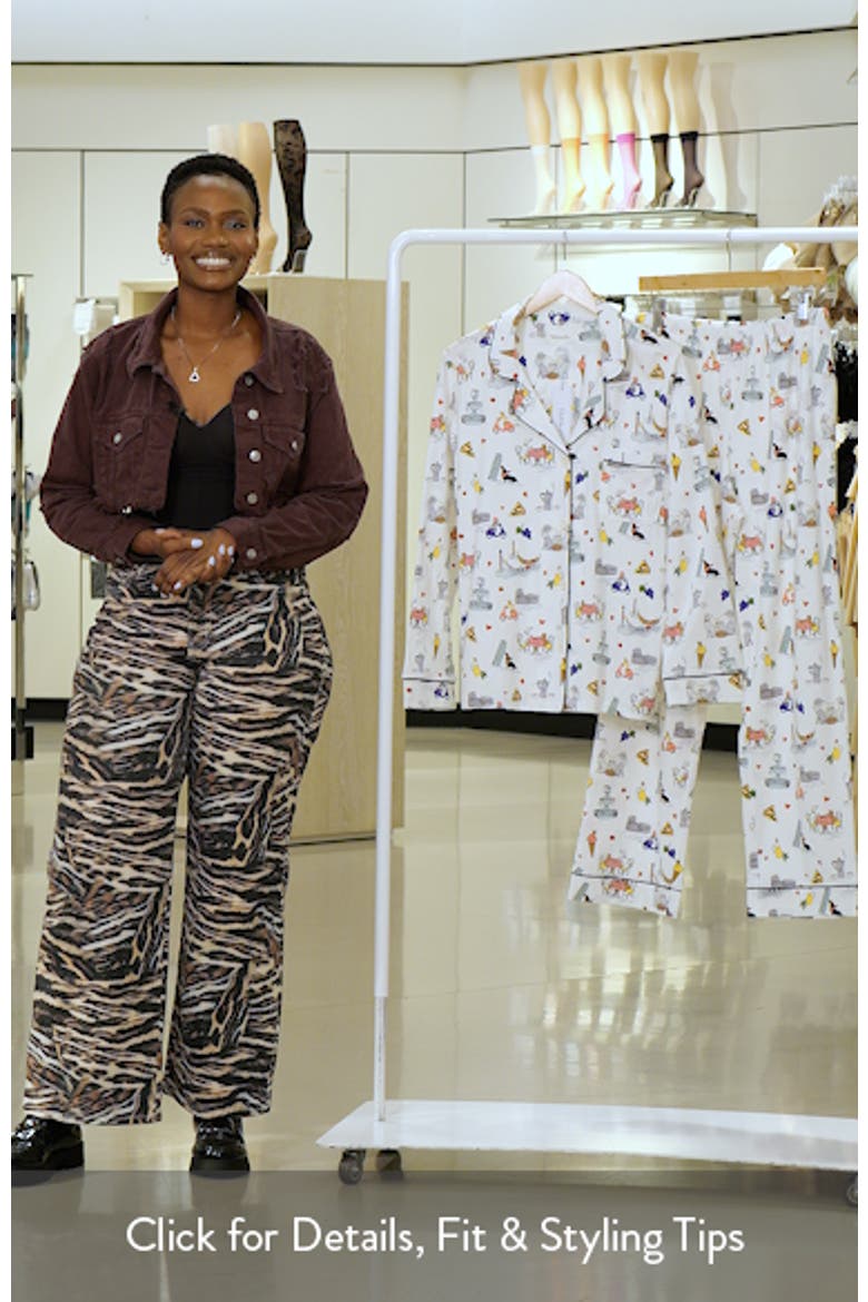 Print Stretch Organic Cotton Pajamas video