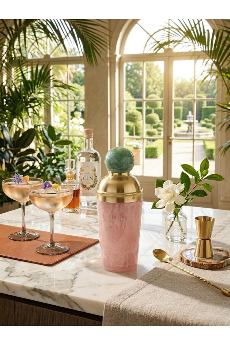 Copenhagen Cocktail Shaker, Alternate, color, Blush Pink