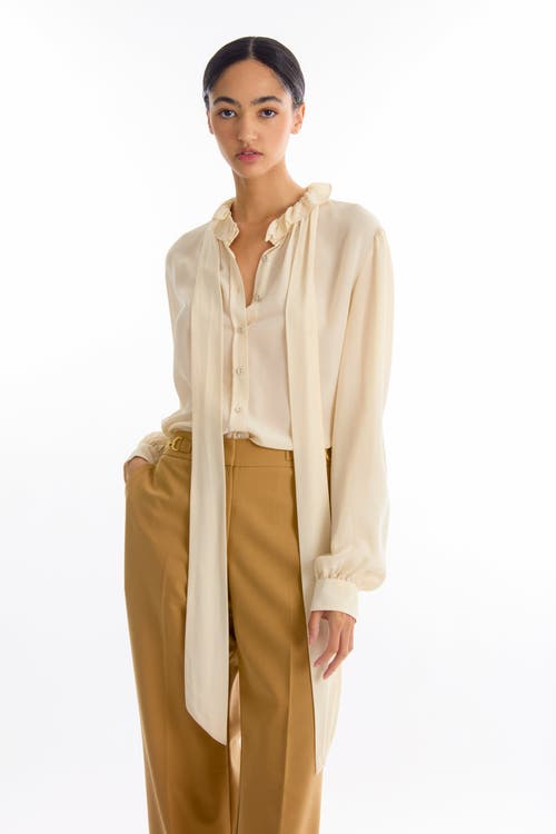 Secret Mission Maribelle Blouse In Neutral