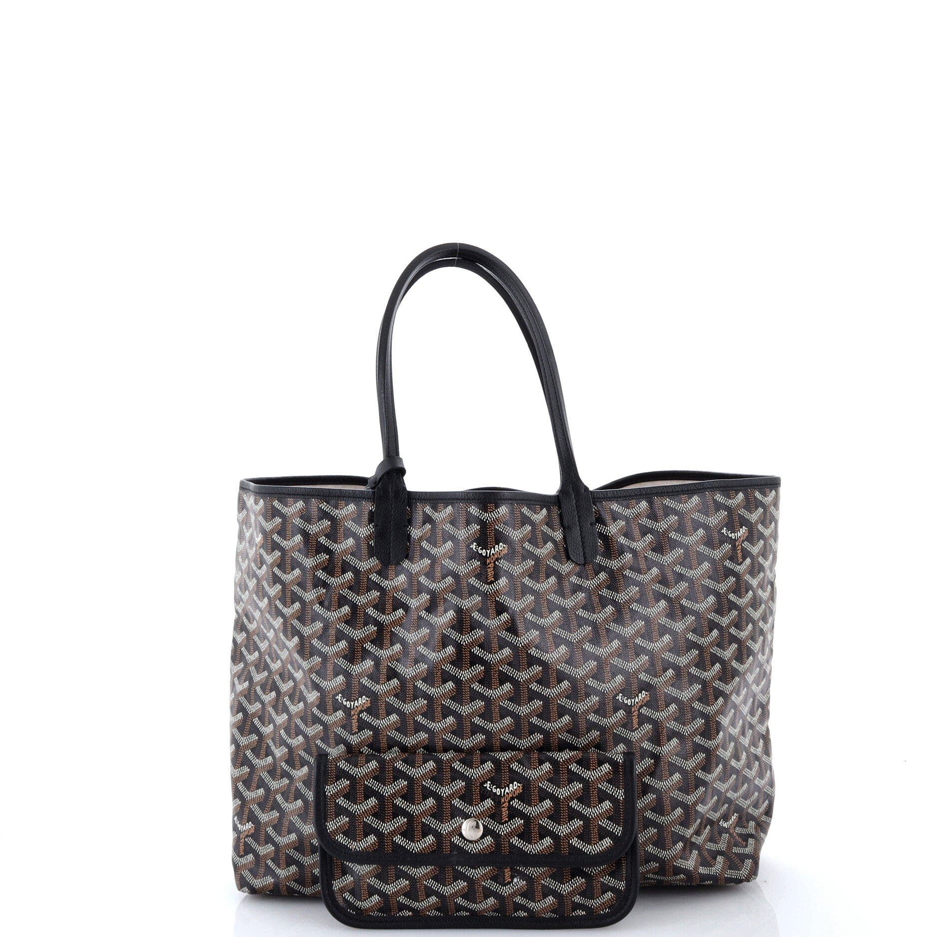 Saint Louis Tote Coated Canvas PM, Alternate, color, Black