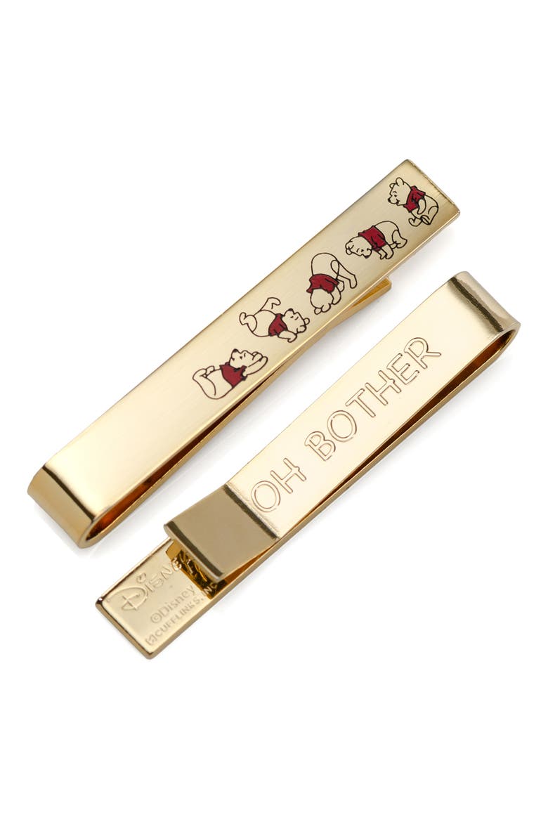 Disney's Winnie the Pooh Hidden Message Tie Bar, Main, color, GOLD