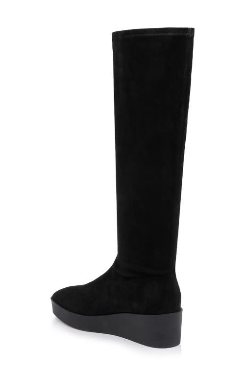 Clergerie Loane Wedge Boot In Blk Sdestr