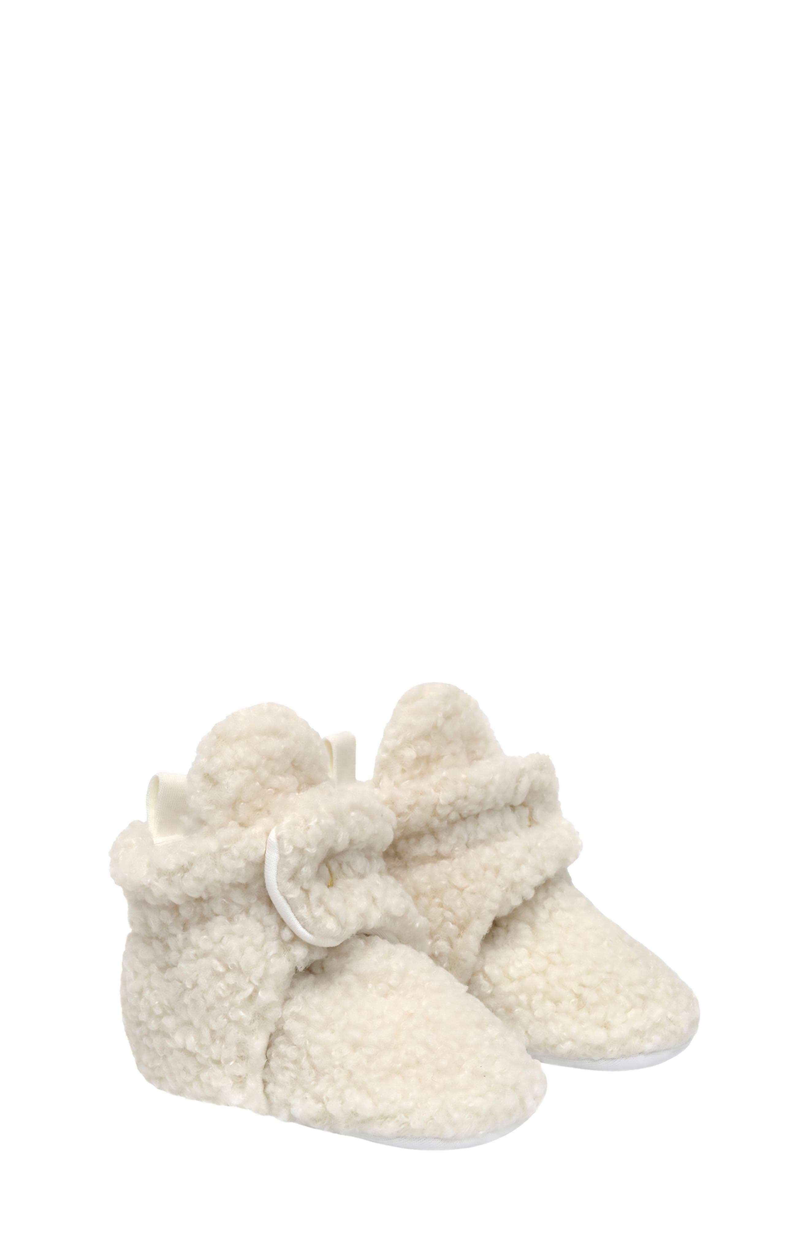Robeez<sup>®</sup> Faux Shearling Bootie, Main, color, Beige