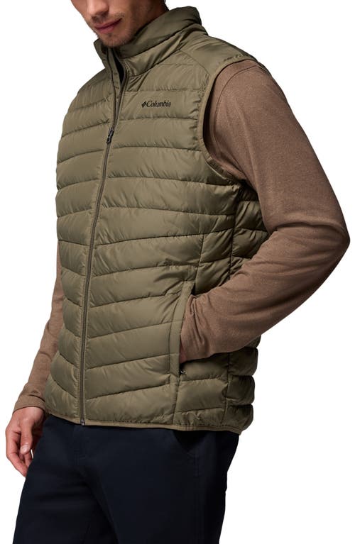 Columbia Foster Falls Water Repellent Puffer Vest In Green