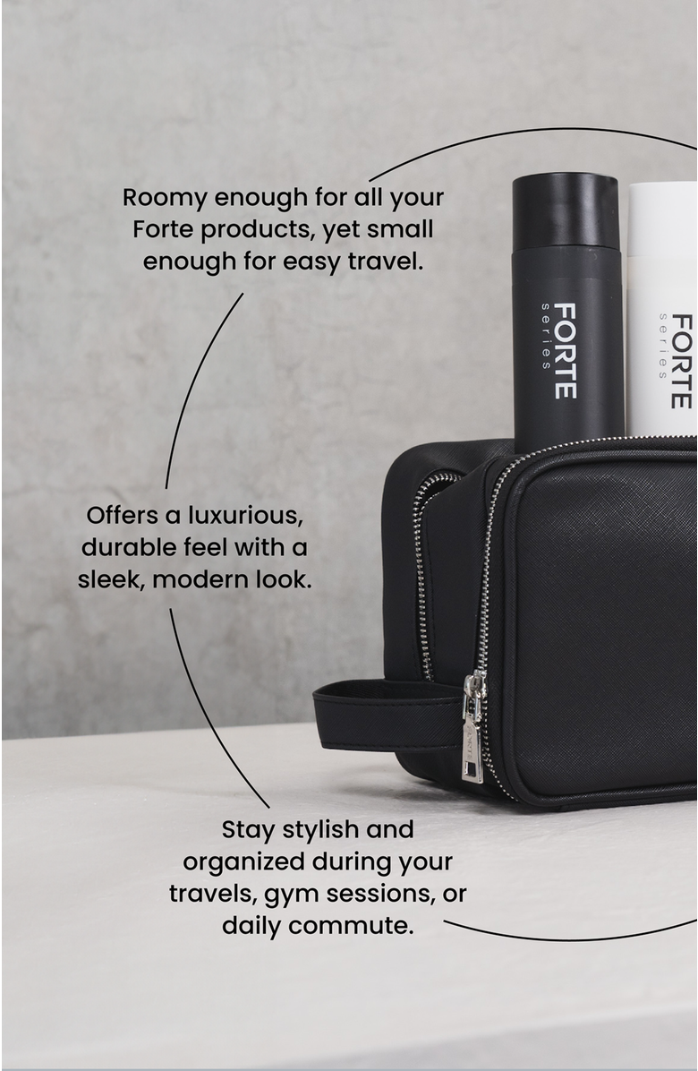 Forte Series Santos Dopp Bag, Alternate, color, Black