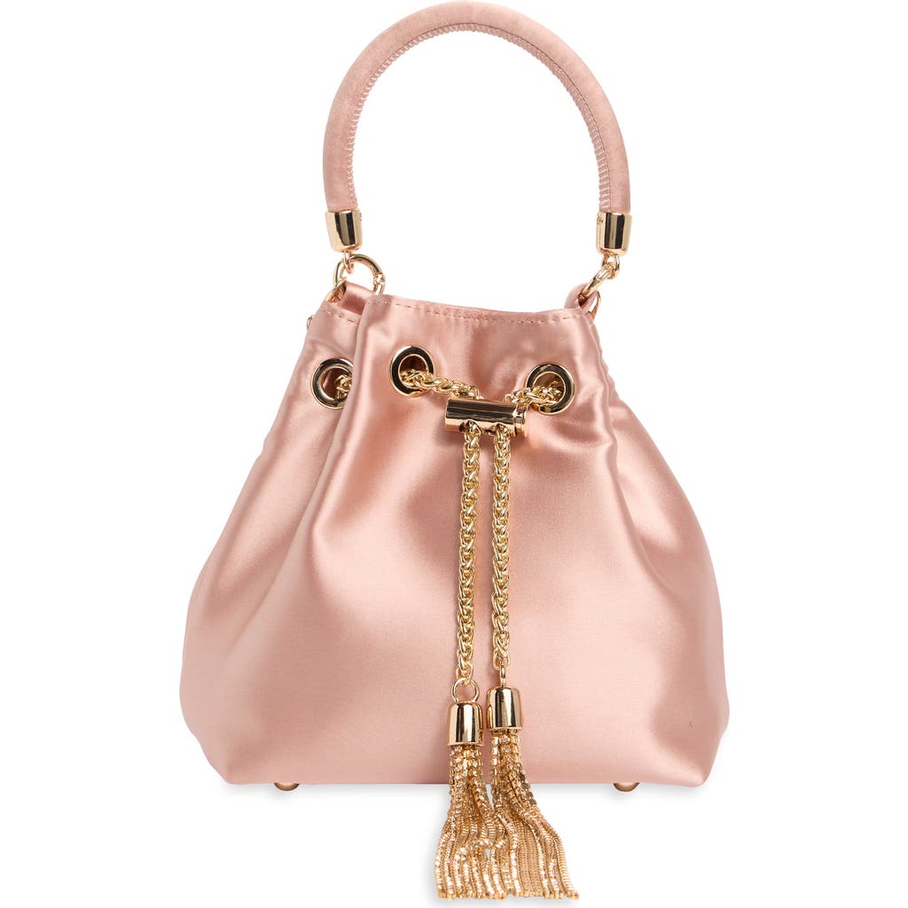 Shop Olga Berg Amanda Satin Bucket Bag