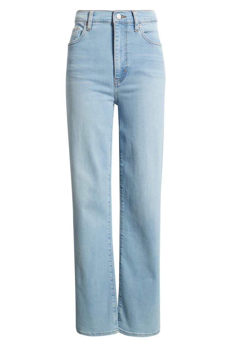 Le Sleek High Waist Straight Leg Jeans, Alternate, color, HUSH