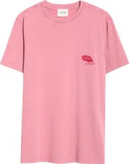 Isabel Marant Étoile Zewel Lips Embroidered Cotton T-Shirt