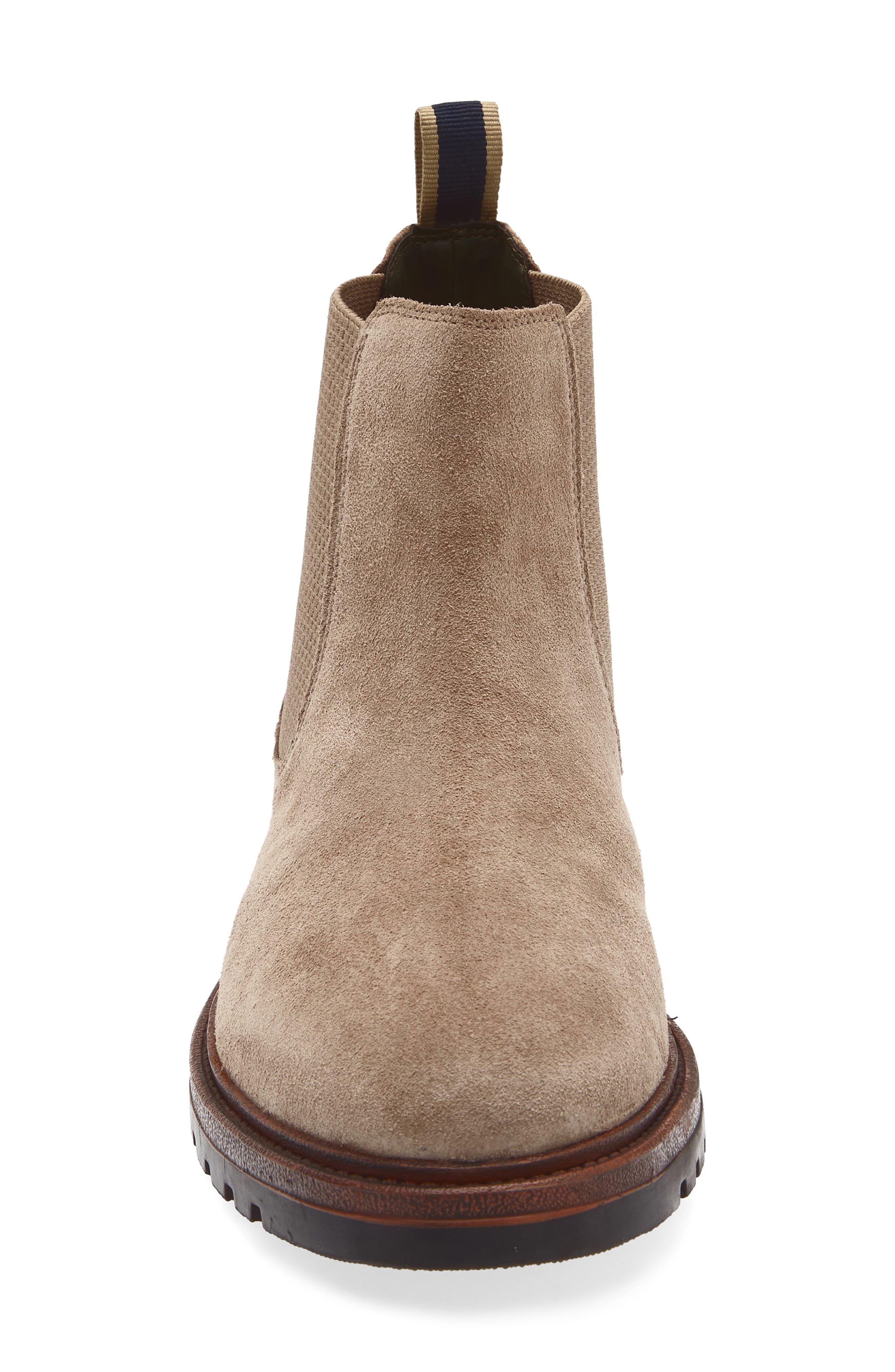 Steve Madden Emden Lug Sole Chelsea Boot, Alternate, color, Taupe