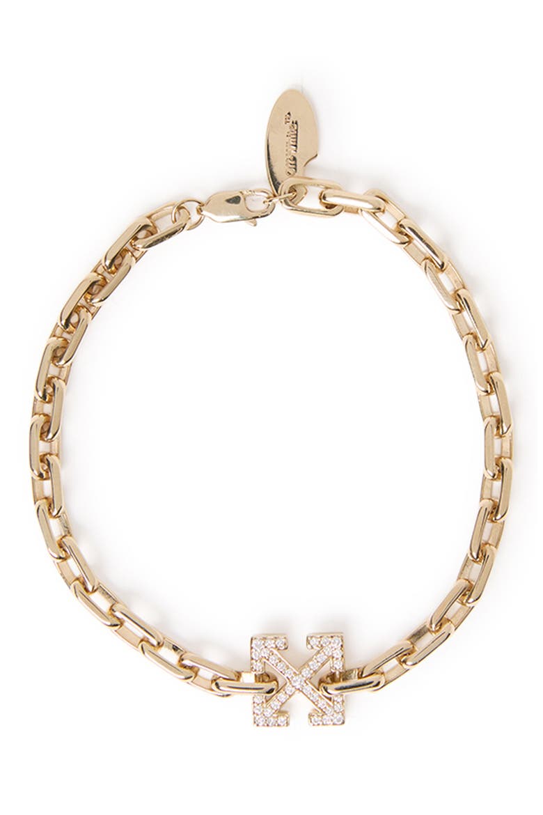 Lab Grown Diamond Arrow Chain Bracelet, Main, color, YELLOW GOLD