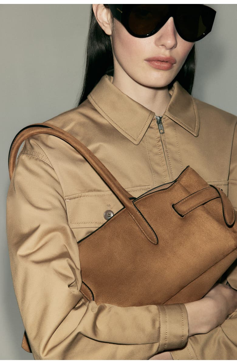 H&M Shoulder Bag, Main, color, Brown
