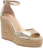 Stuart Weitzman Nudist Curve Espadrille Wedge Sandal