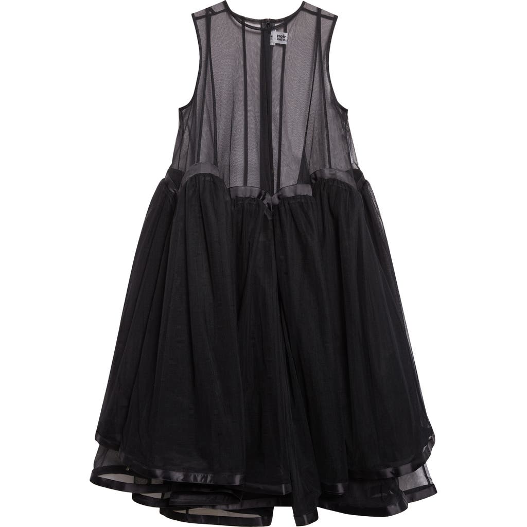 Noir Kei Ninomiya Tulle Dress In Black